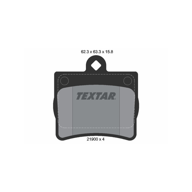 TEXTAR 2190003 Plaquettes de frein arrière pour Mercedes C E