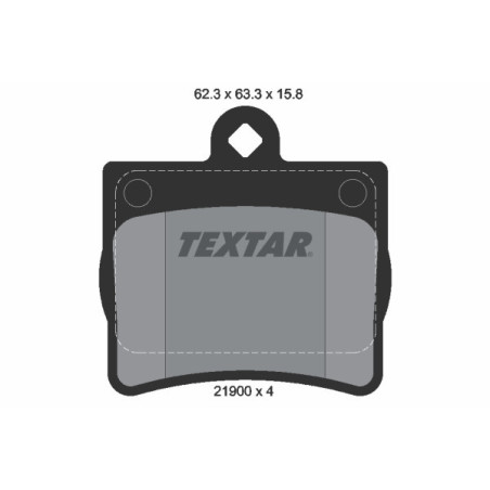 TEXTAR 2190003 Bremsbeläge Hinten für