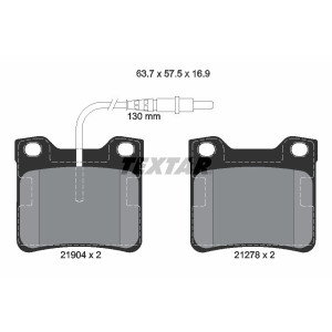 TEXTAR 2190403 Pastillas de freno trasero para 605 Vito V 406