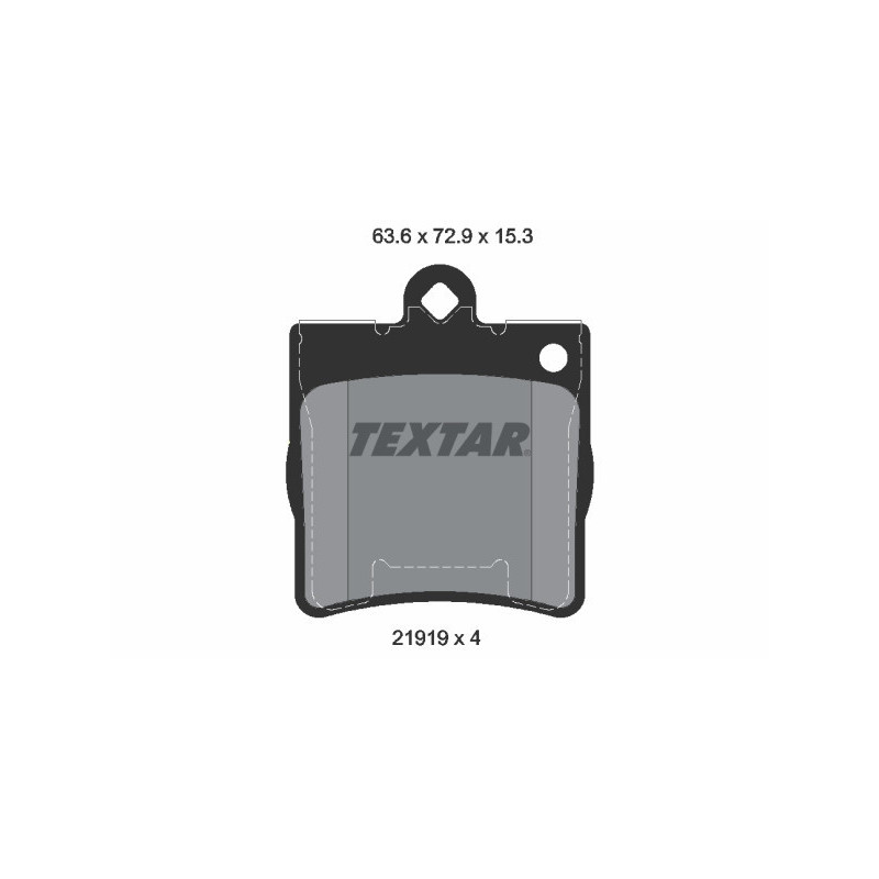 TEXTAR 2191901 Klocki hamulcowe tył dla Mercedes C CLC SLK CLK