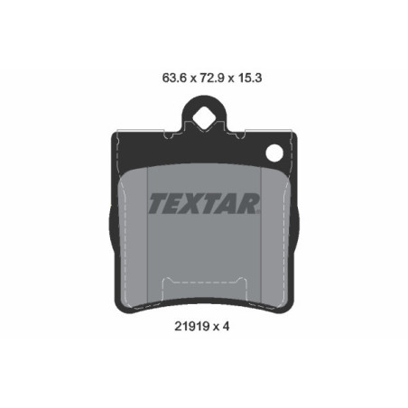 TEXTAR 2191901 Klocki hamulcowe tył dla Mercedes C CLC SLK CLK