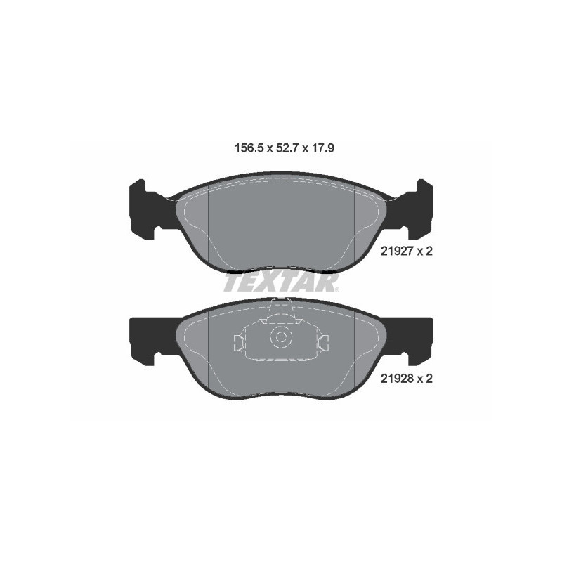 TEXTAR 2192703 Brake Pads Set Front for Fiat Punto