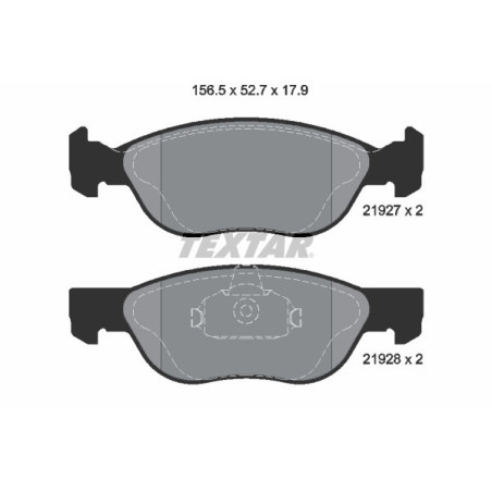 TEXTAR 2192703 Klocki hamulcowe przód dla Fiat Punto