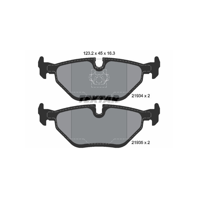 TEXTAR 2193404 Brake Pads Set Rear for