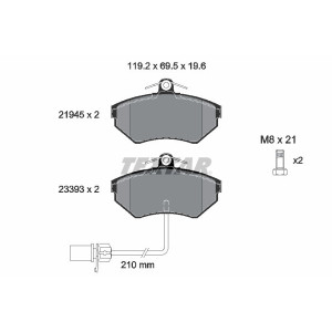 TEXTAR 2194504 Pastiglie freno anteriore per A4 Passat