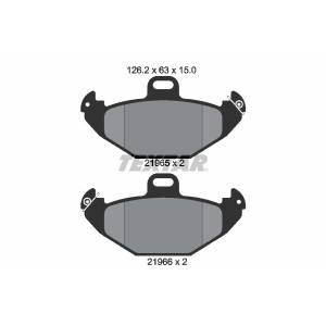 TEXTAR 2196502 Brzdové platničky zadný pre Renault Laguna