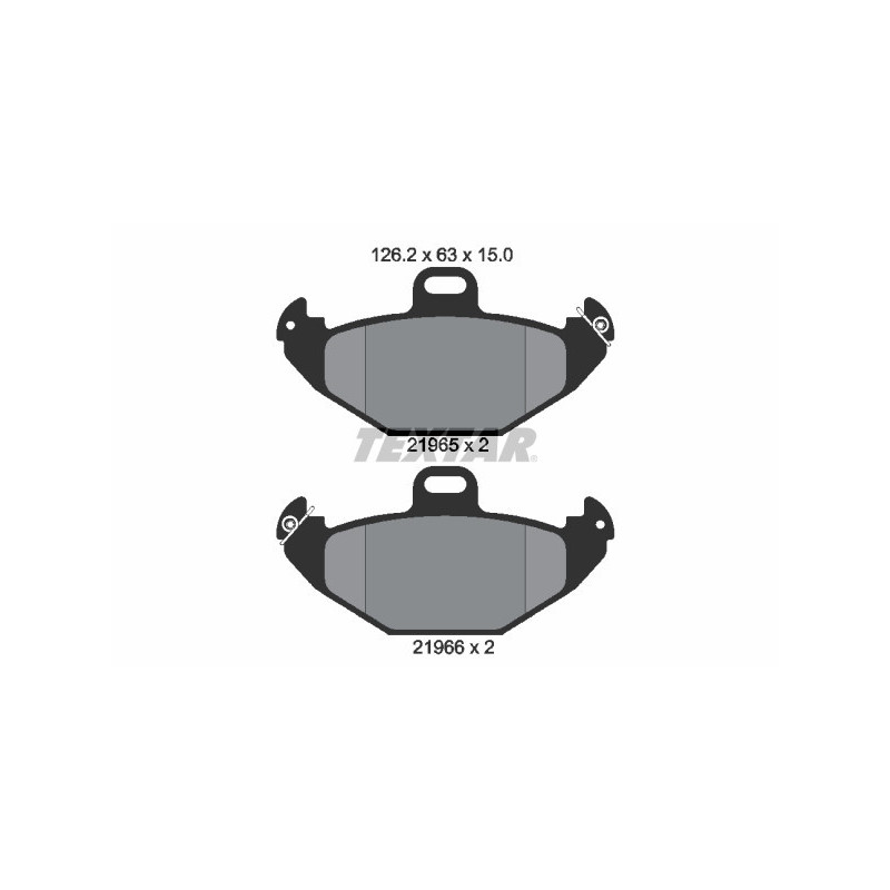 TEXTAR 2196502 Plaquettes de frein arrière pour Renault Laguna