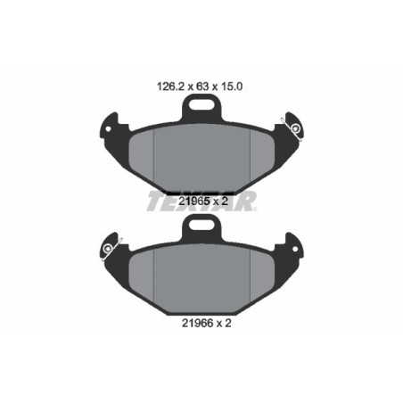 TEXTAR 2196502 Bremsbeläge Hinten für