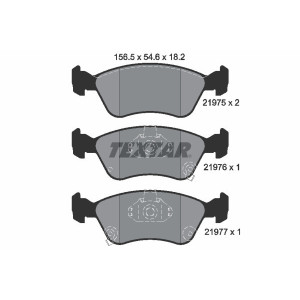 TEXTAR 2197502 Brake Pads Set Front for Toyota Avensis