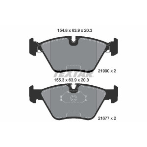 TEXTAR 2199003 Plaquettes de frein avant pour BMW 5