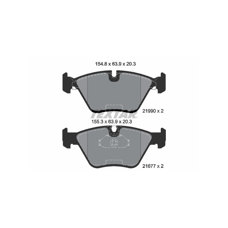 TEXTAR 2199003 Brake Pads Set Front for BMW 5