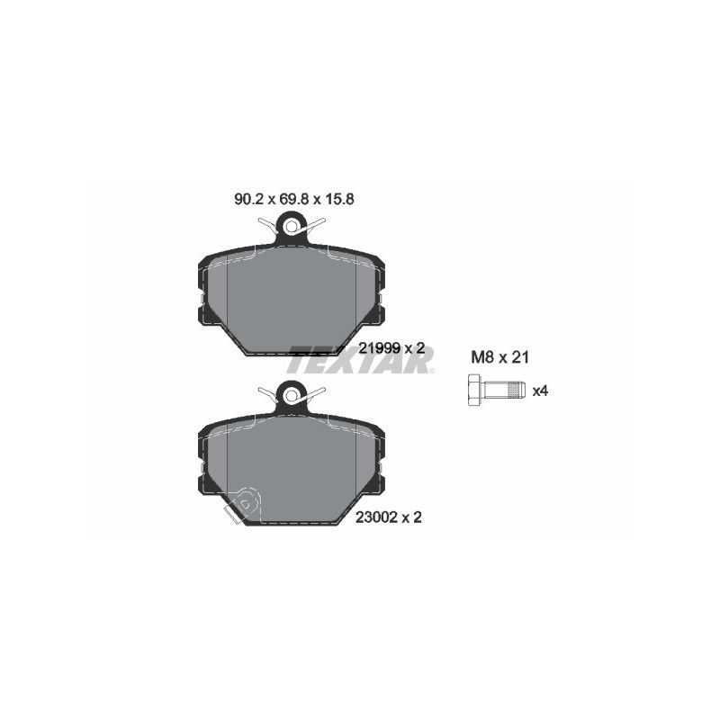 TEXTAR 2199901 Brake Pads Set Front for