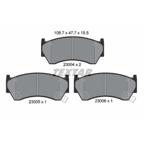 TEXTAR 2300401 Brzdové platničky predný pre Nissan Almera Presea