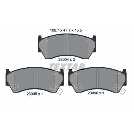 TEXTAR 2300401 Plaquettes de frein avant pour Nissan Almera Presea