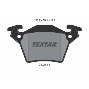 TEXTAR 2302001 Brake Pads Set Rear for Mercedes Vito V