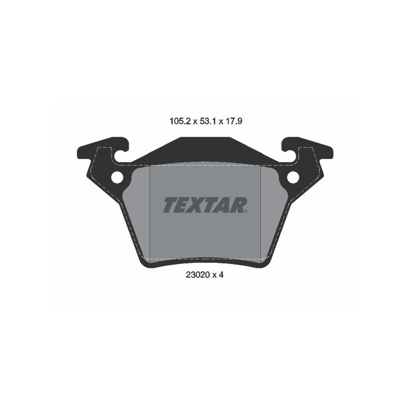 TEXTAR 2302001 Klocki hamulcowe tył dla Mercedes Vito V