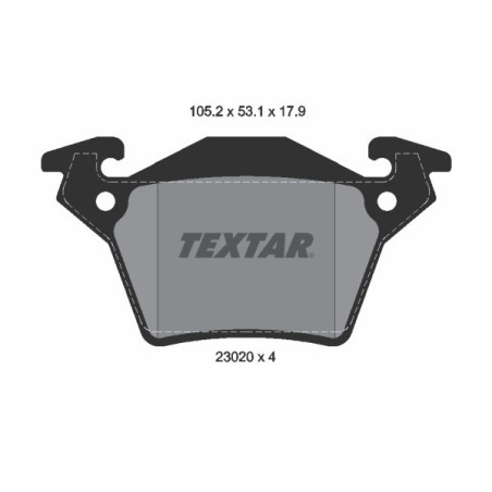 TEXTAR 2302001 Klocki hamulcowe tył dla Mercedes Vito V