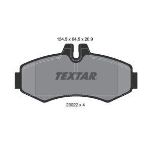 TEXTAR 2302201 Pastillas de freno delantero para Mercedes Vito V