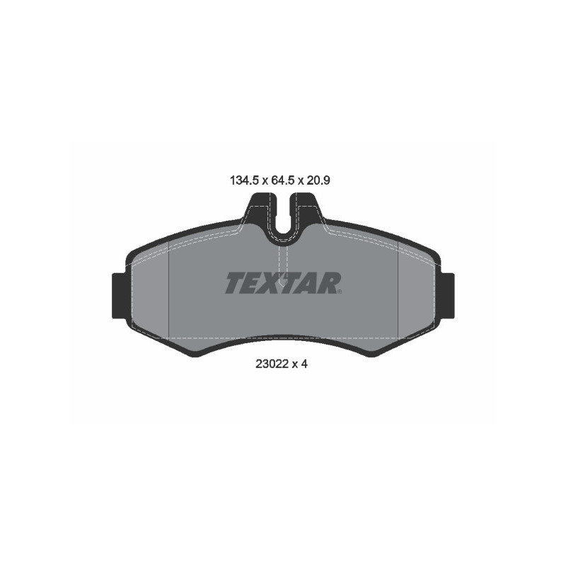 TEXTAR 2302201 Plaquettes de frein avant pour Mercedes Vito V