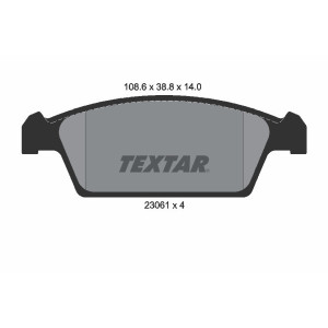 TEXTAR 2306101 Klocki hamulcowe przód dla Daewoo Tico