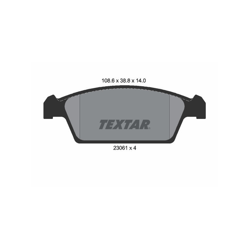 TEXTAR 2306101 Brake Pads Set Front for Daewoo Tico