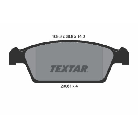 TEXTAR 2306101 Pastillas de freno delantero para Daewoo Tico