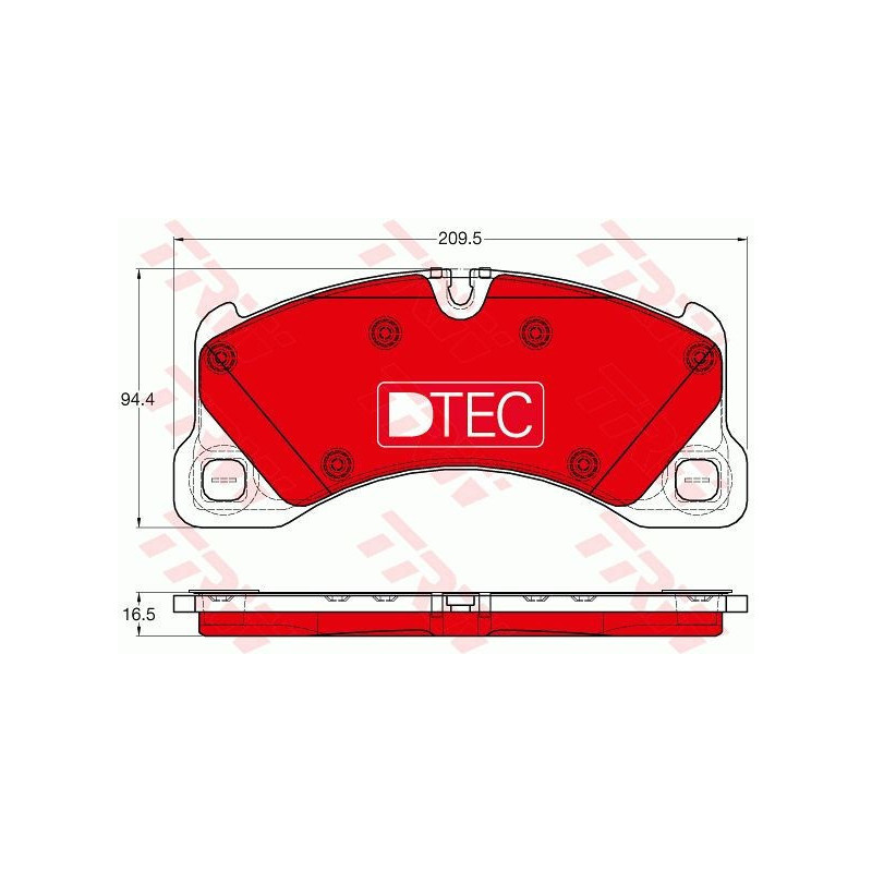 Bremsbeläge Vorne für Porsche Volkswagen TRW GDB1969DTE