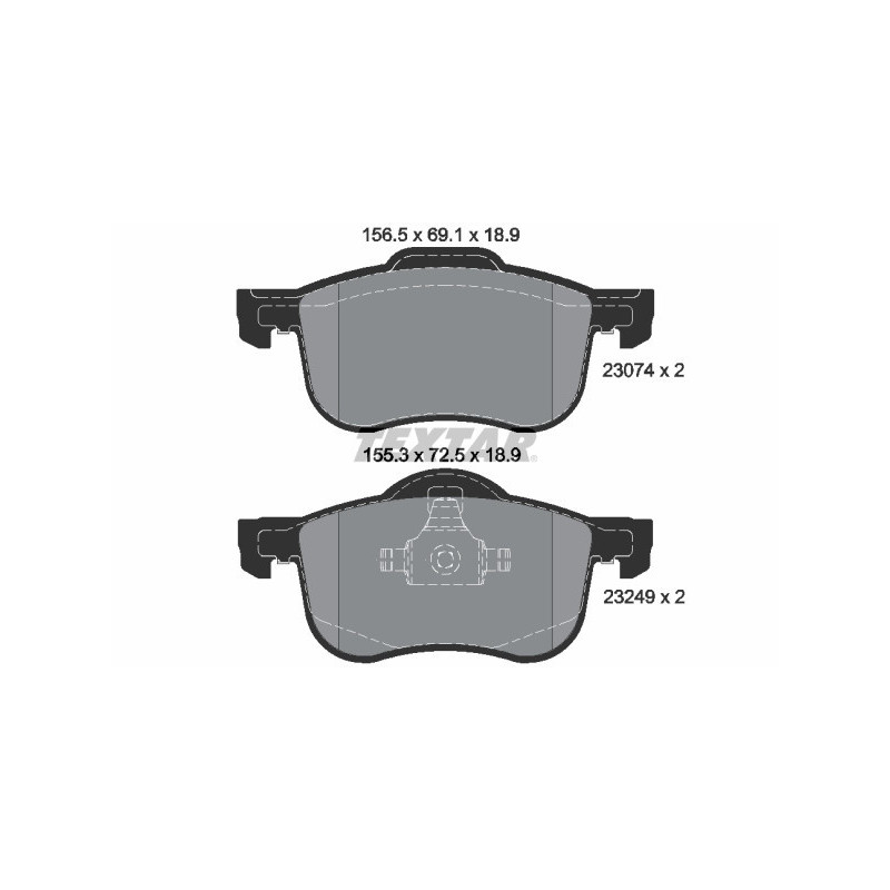TEXTAR 2307401 Pastiglie freno anteriore per Volvo V70 S80 S60 XC70