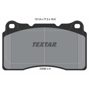 TEXTAR 2309203 Brzdové platničky predný pre Renault Megane