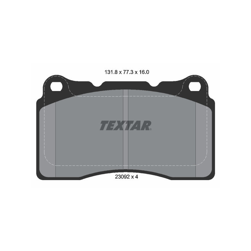 TEXTAR 2309203 Brake Pads Set Front for Renault Megane