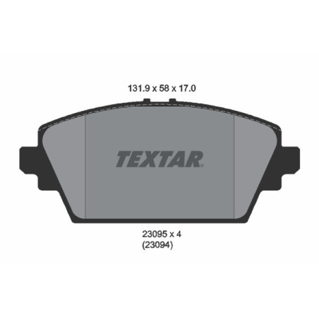 TEXTAR 2309501 Bremsbeläge Vorne für Nissan Primera Almera