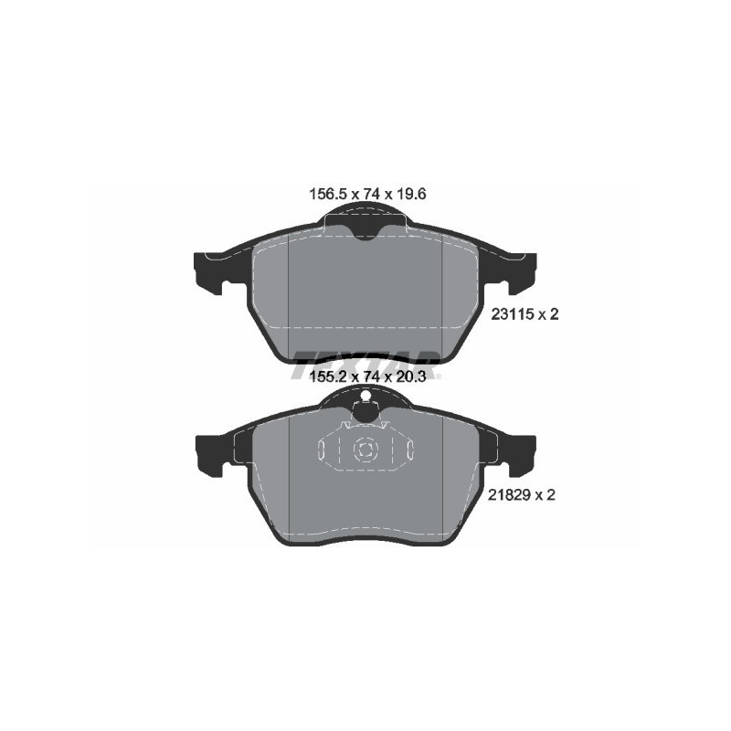 TEXTAR 2311502 Brake Pads Set Front for
