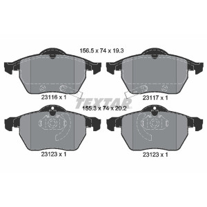 TEXTAR 2311701 Plaquettes de frein avant pour 9-5 9-3 Astra Zafira