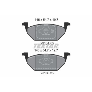 TEXTAR 2313001 Brake Pads Set Front for Fabia Ibiza Polo A1 Octavia Rapid Golf Toledo Beetle Jetta