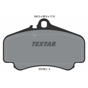 TEXTAR 2313901 Pastillas de freno delantero para Porsche 911