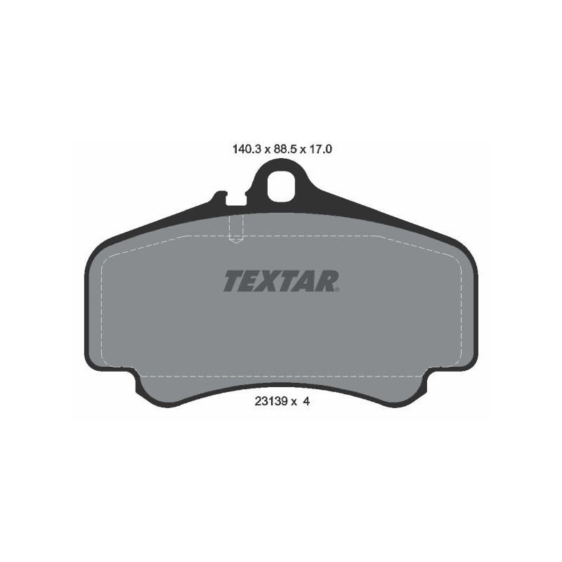 TEXTAR 2313901 Brzdové destičky přední pro Porsche 911
