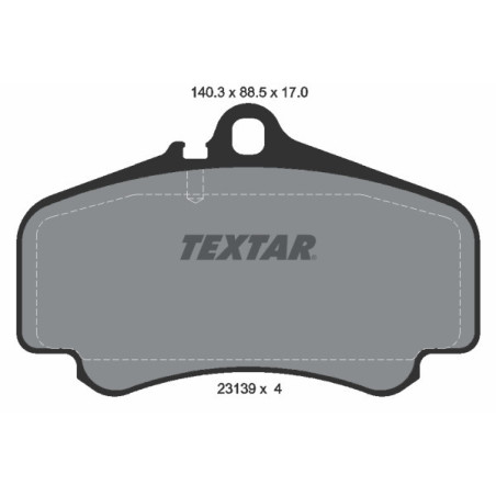 TEXTAR 2313901 Plaquettes de frein avant pour Porsche 911