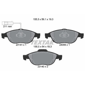 TEXTAR 2314101 Pastiglie freno anteriore per 156 147 Lybra