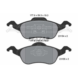 TEXTAR 2315402 Plaquettes de frein avant pour Ford Focus