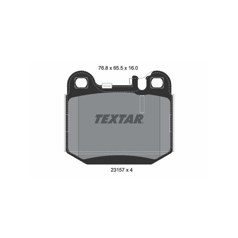 TEXTAR 2315702 Bremsbeläge Hinten für