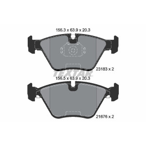 TEXTAR 2318302 Plaquettes de frein avant pour X3 3 Z4 75 MG MF3 ZT ZT-T