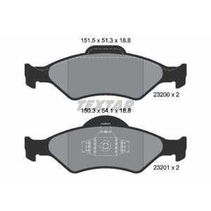TEXTAR 2320001 Brake Pads Set Front for