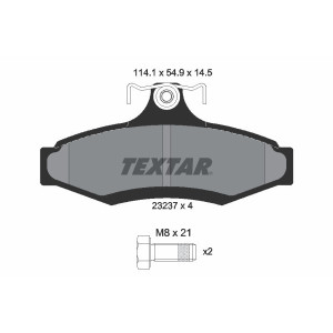 TEXTAR 2323701 Brzdové destičky zadní pro Nubira Korando Musso Leganza