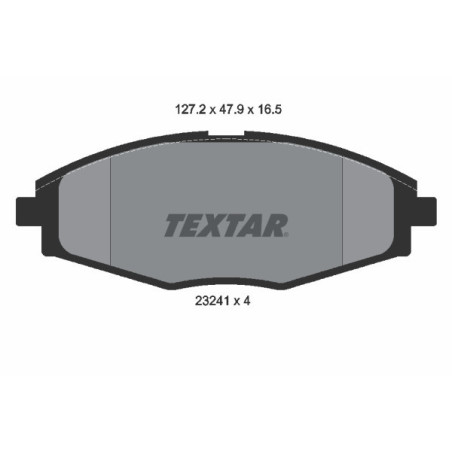 TEXTAR 2324102 Pastiglie freno anteriore per Matiz Lanos Spark
