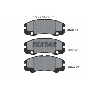TEXTAR 2325001 Brake Pads Set Front for Frontera
