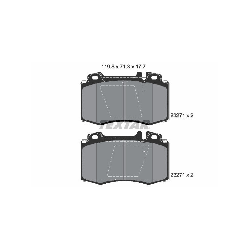TEXTAR 2327102 Brake Pads Set Front for Mercedes S SL M