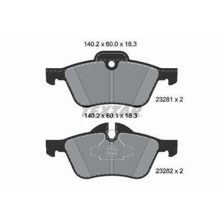 TEXTAR 2328101 Brake Pads Set Front for MINI Hatchback Convertible