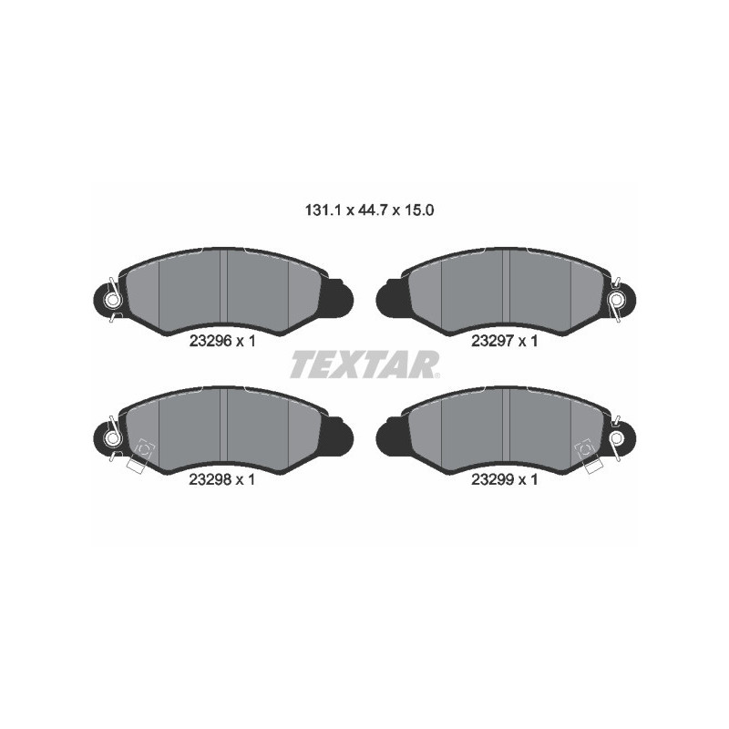 TEXTAR 2329601 Bremsbeläge Vorne für Swift Justy