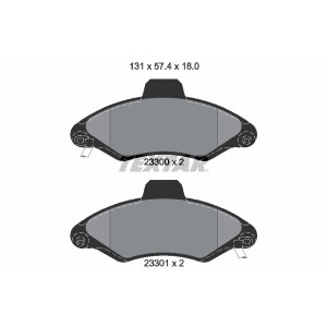 TEXTAR 2330002 Pastiglie freno anteriore per Ford Escort