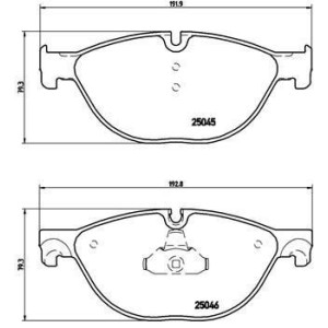 BREMBO P 06 076 Brzdové platničky predné pre 5 6 7 B7